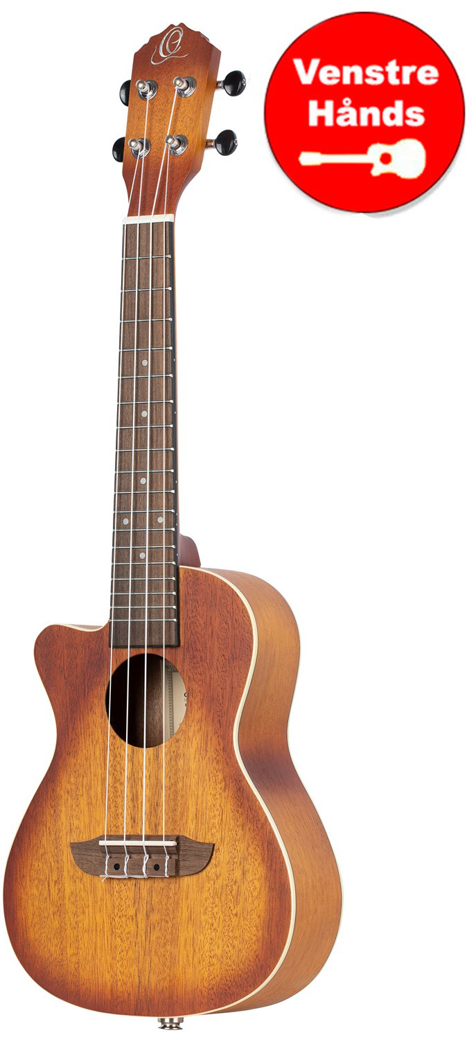 Ortega Rudawn-ce-  Concert Ukulele Med Pickup Venstrehånds