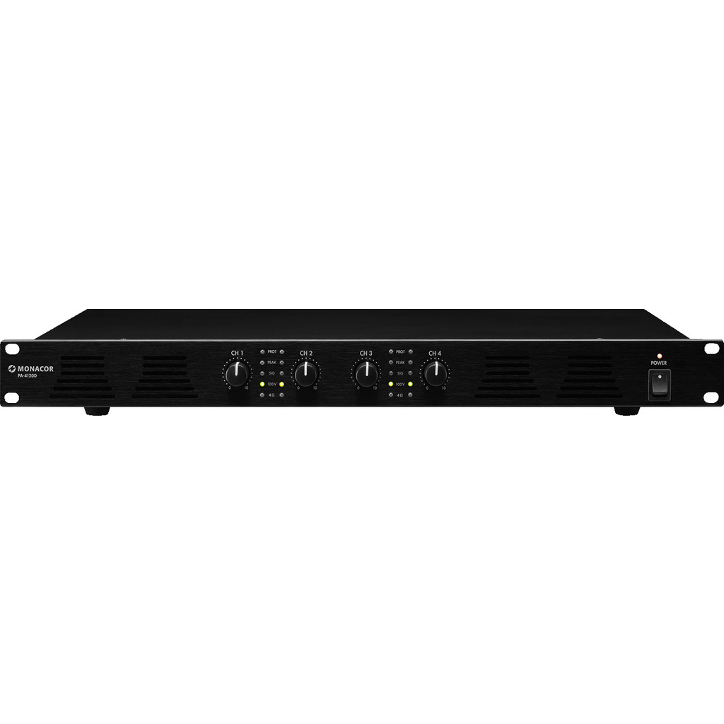 Pa-4120d  -kanal Digital Forstærker 4x120w Effektiv Lydinstallation