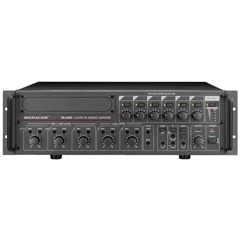 Pa-forstærker Pa-6480 Monacor