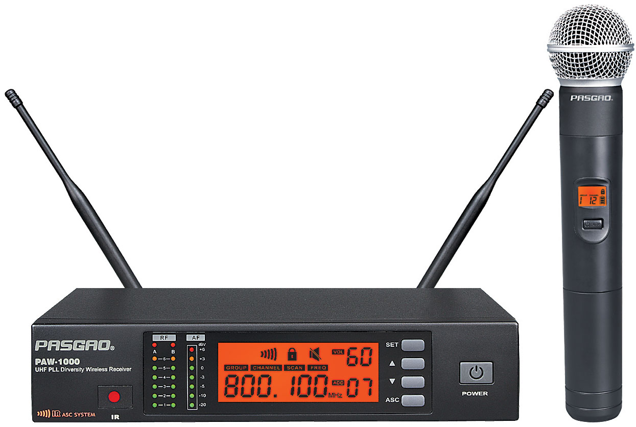 Pasgao Paw-1000-pah-1200  584-607 Mhz  Trådløst Sæt