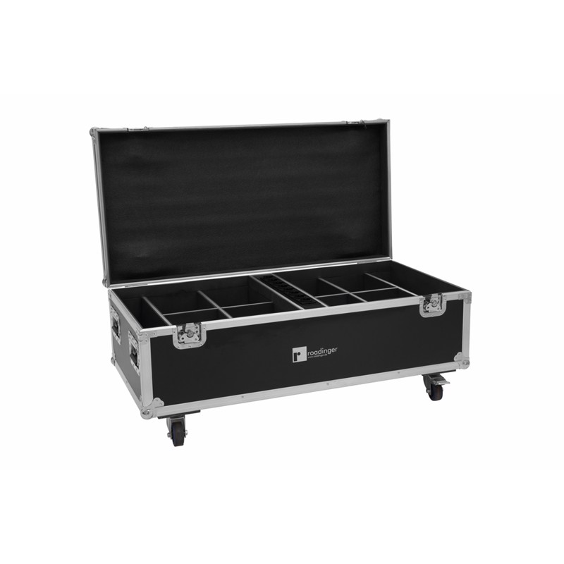 Roadinger Flightcase 8x Akku Ip Par   Qcl Wdmx With Charging Function