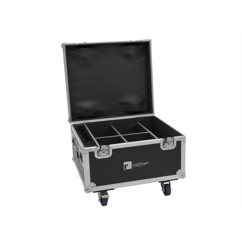 Roadinger Flightcase 4x Akku Ip Par   Qcl Wdmx With Charging Function