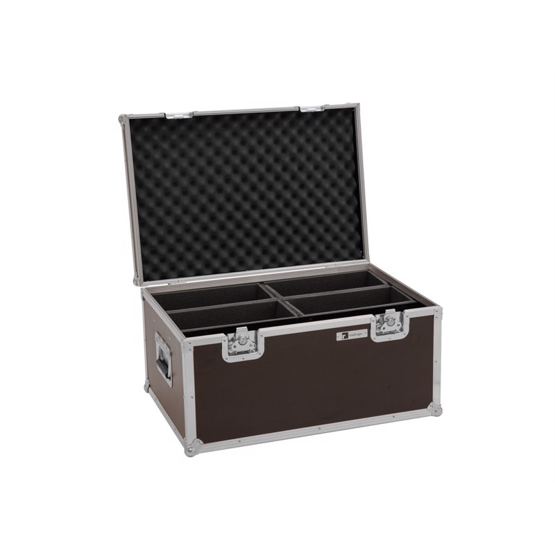 Roadinger Flightcase 4x Led   7c-12 Silent Slim Spot