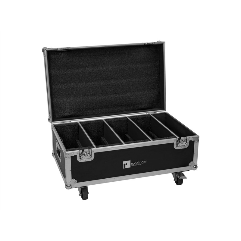 Roadinger Flightcase 4x Led Cls-18 Qcl Rgb Ww