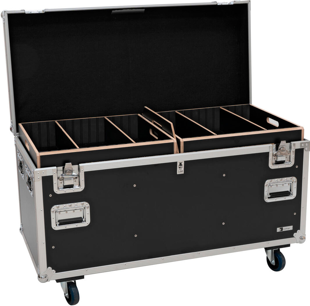 Roadinger Tw-  Pro 120cm Housebox Med Hjul  Skilleplader Og Topbakker