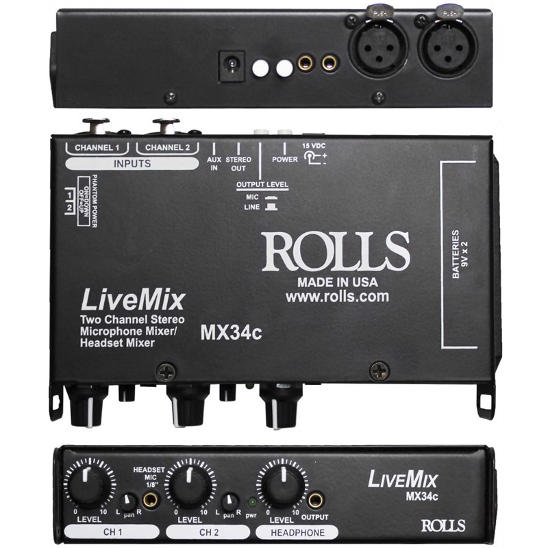 Rolls Mx34c    Channel Microphone Mixer