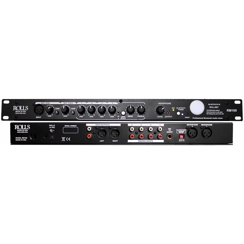 Rolls Rm169    Channel Professional Bluetooth Audio Mixer