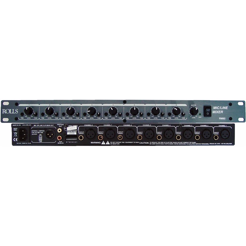 Rolls Rm82  Rackmonterbar  -kanals Monomixer    Unit