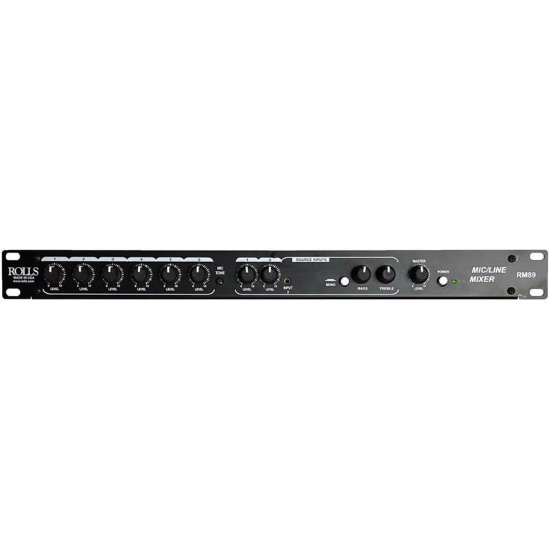 Rolls Rm89   -channel Mic   Line Mixer