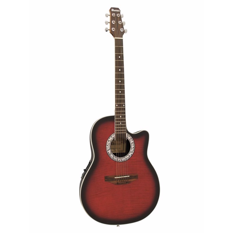 Roundback Guitar  Dimavery Rb-300  Rød