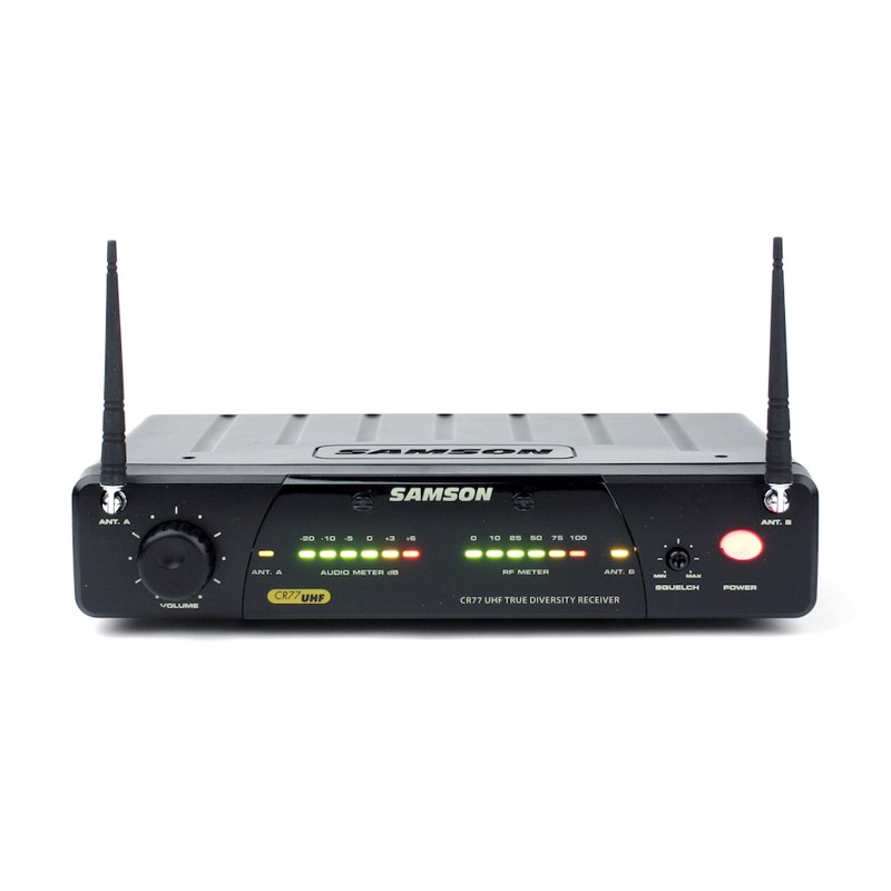 Samson Cr77  Denne Uhf-modtager Af True Diversity-model Er   Halvrackformat  Udstyret Med Kontroller Til Squelch Og Volume