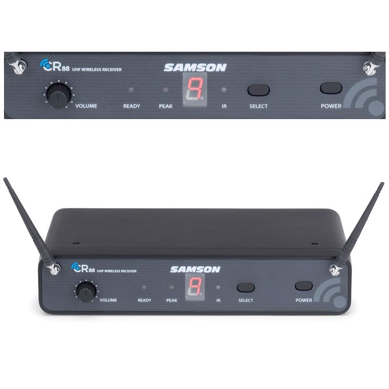 Samson Cr88-   Samson Concert 88 Kan Håndtere Op Til 16 Trådløse Systemer Samtidigt Over To Frekvensbånd   En Radius På 90 Meter Mellem Sender Og Modtager  Modtager Og Beltpacksender Med Hs5 Headsetmikrofon