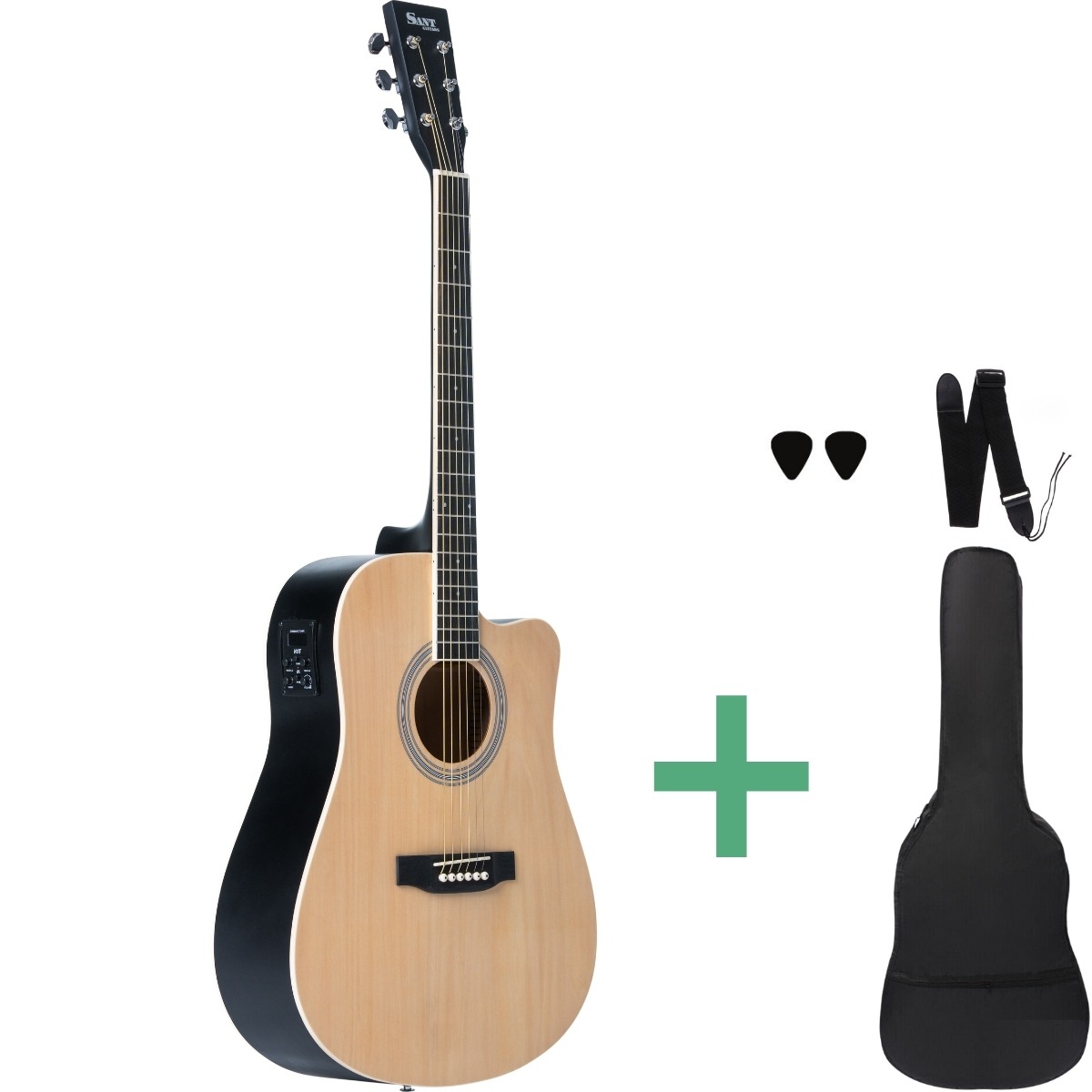 Sant Guitars Ac-86eq Sna Western-guitar Satin Nature