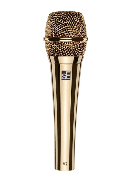 Se Electronics V7 Supercardioid Dynamisk Vokal Mikrofon Gold