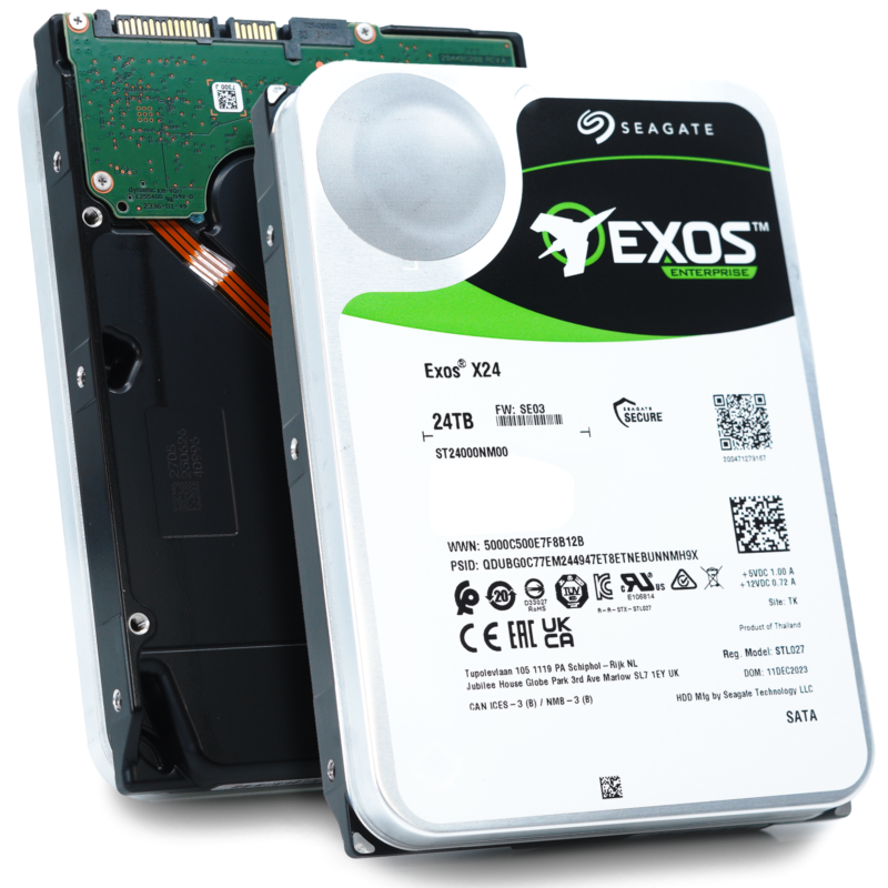 Seagate Exos Harddisk St24000nm000c-fr 24tb Sata-600 7200rpm Factory Refurbished Hdd Geekd Dk