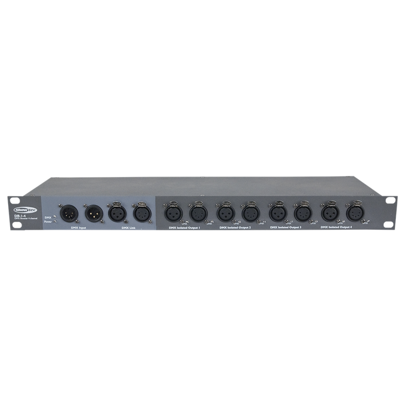 Showtec Db- -   -kanals Optisk Splitter   Dmx-booster  -pin    -pin