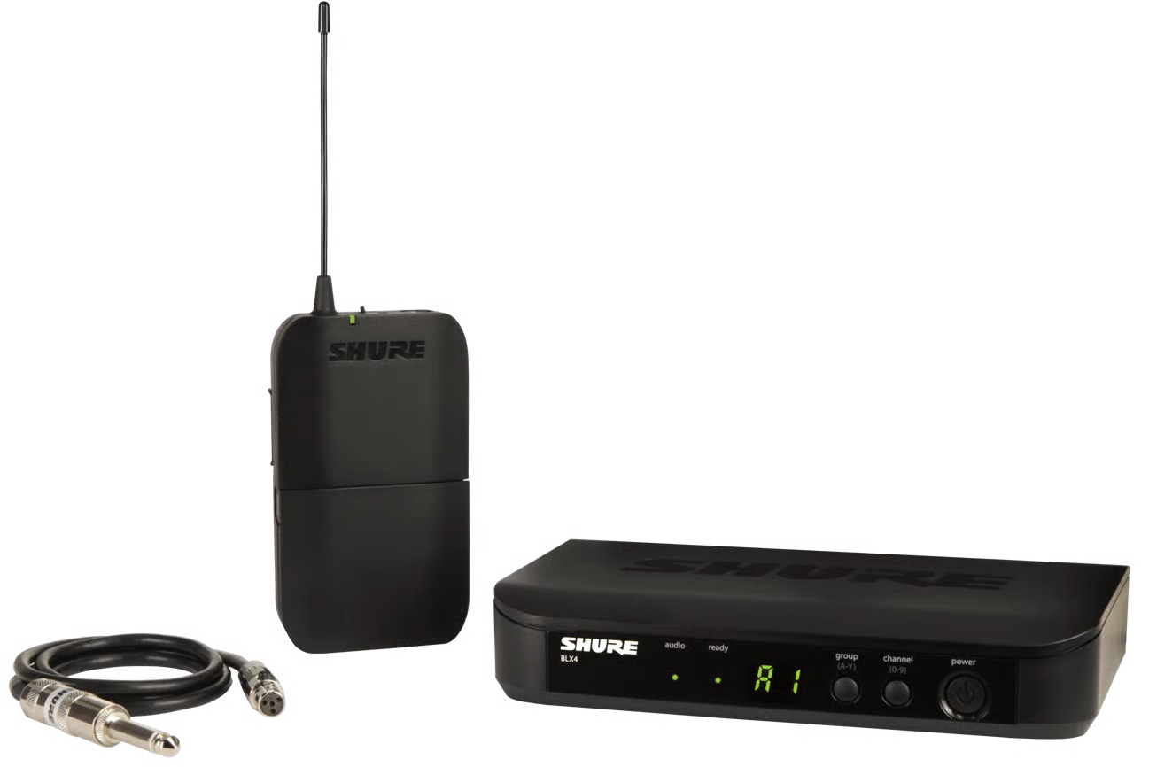 Shure Blx14e Trådløs Lommesender System Med Gtr Kabel Bånd S8