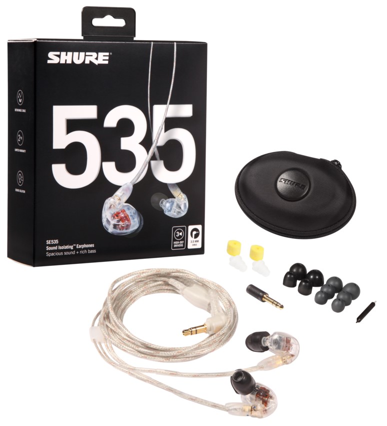Shure Se535-cl In-ear Hovedtelefoner Clear