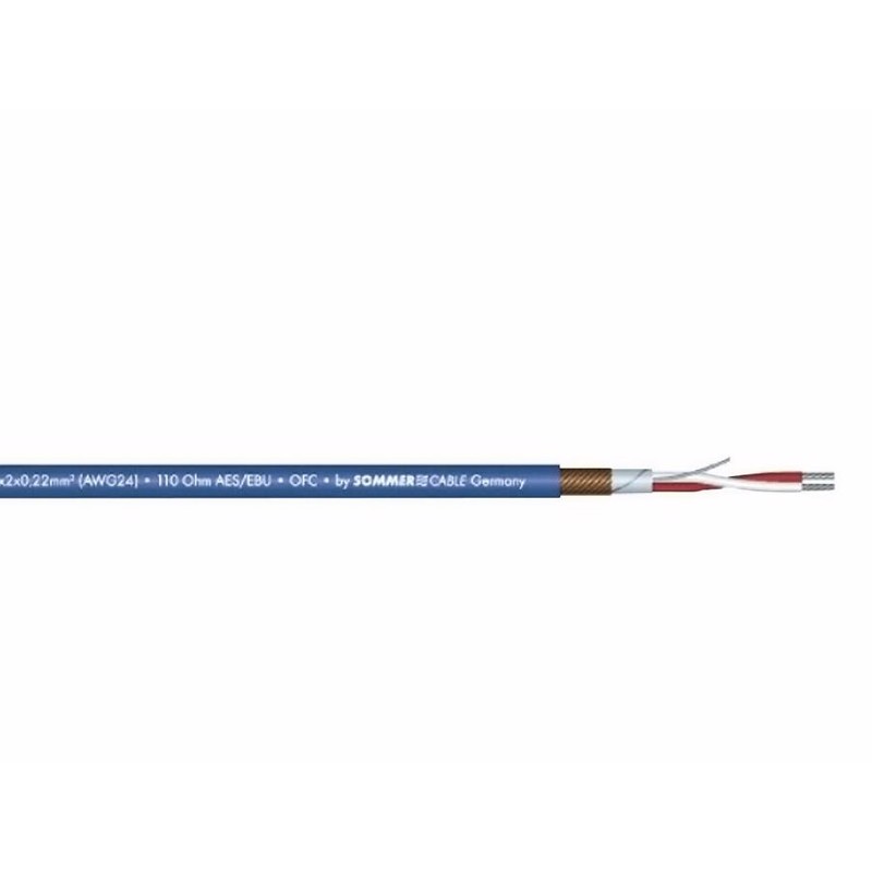 Sommer Cable Dmx Cable 2x0 22 100m Bk Sc-semicolon