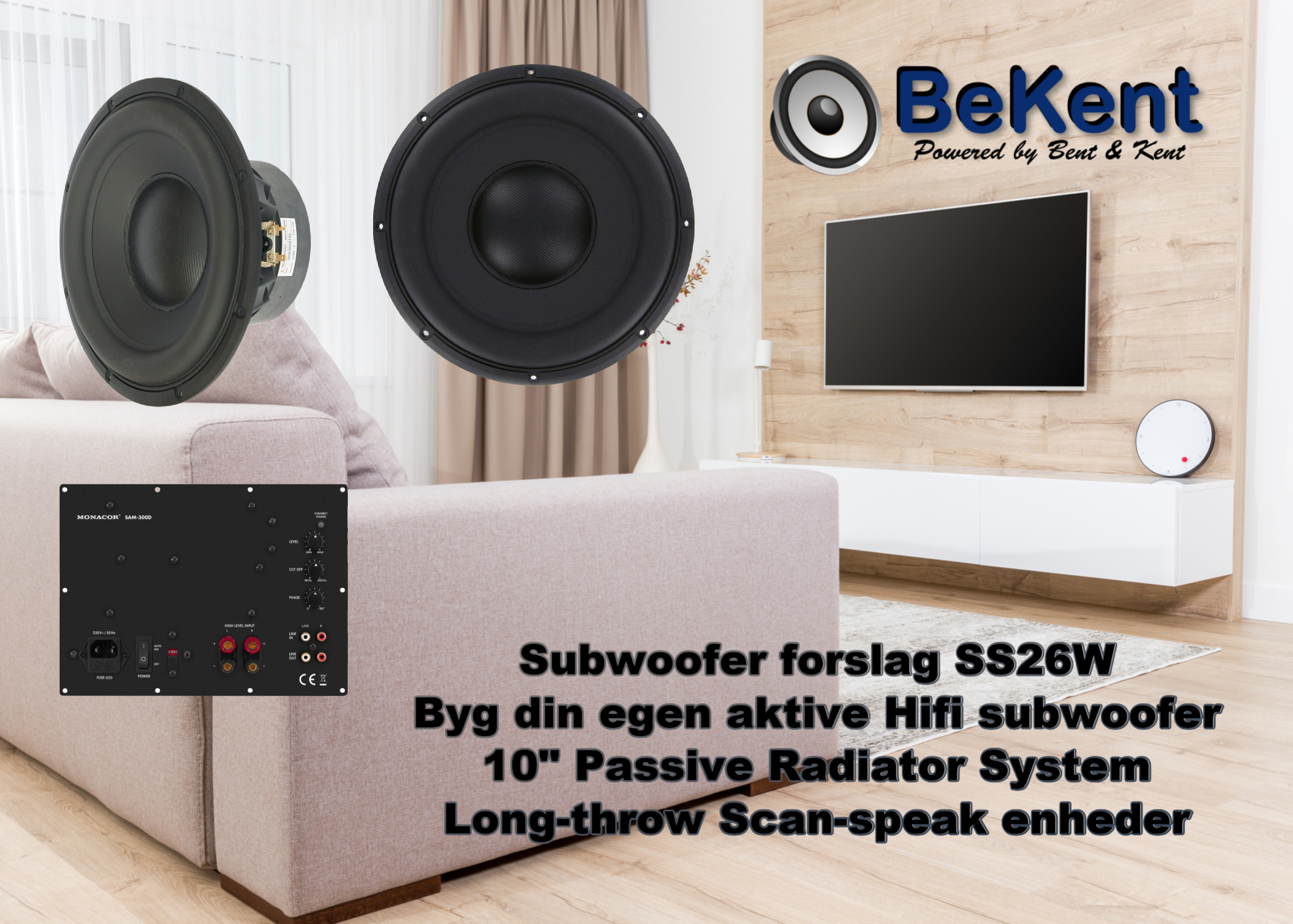 Subwoofer Selvbyg  Forslag Ss26w