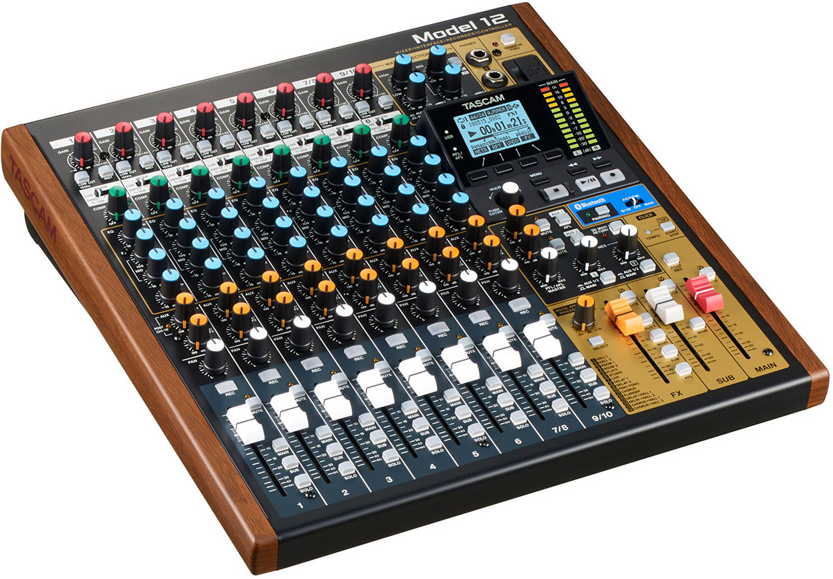Tascam Model 12 Mixer Med Digital Multitrack Optager