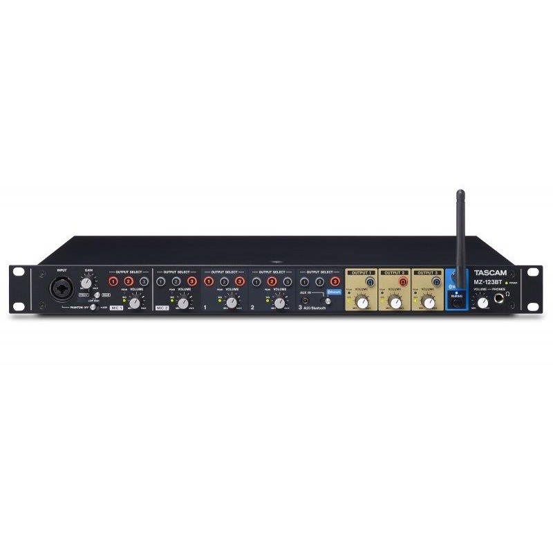 Tascam Mz-123bt Installationsmixer   Zoner   Mic   Line In