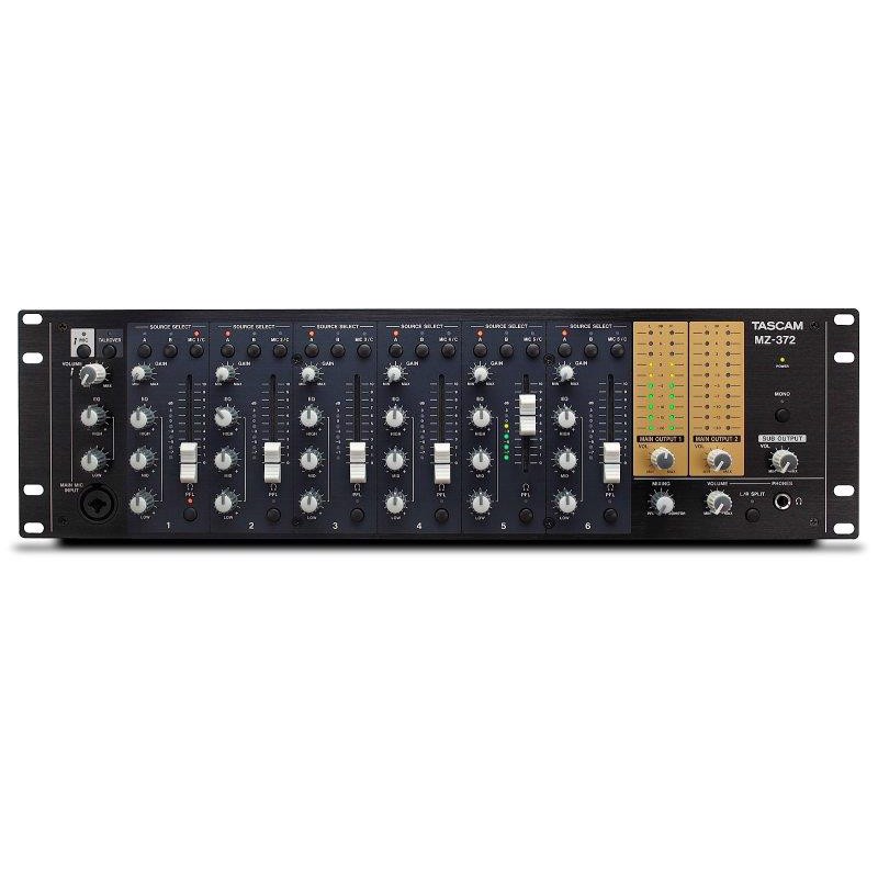 Tascam Mz-372 Installationsmixer   Zoner   Mic Line Input