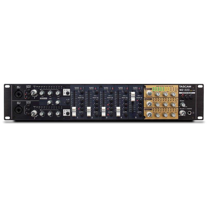 Tascam Mz-223 Installationsmixer   Zoner   Mic   Line Input