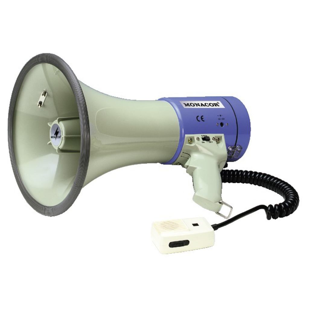 Tm-27 Megafon 25w 122 Db Med Håndmikrofon Og Sirene Funktion