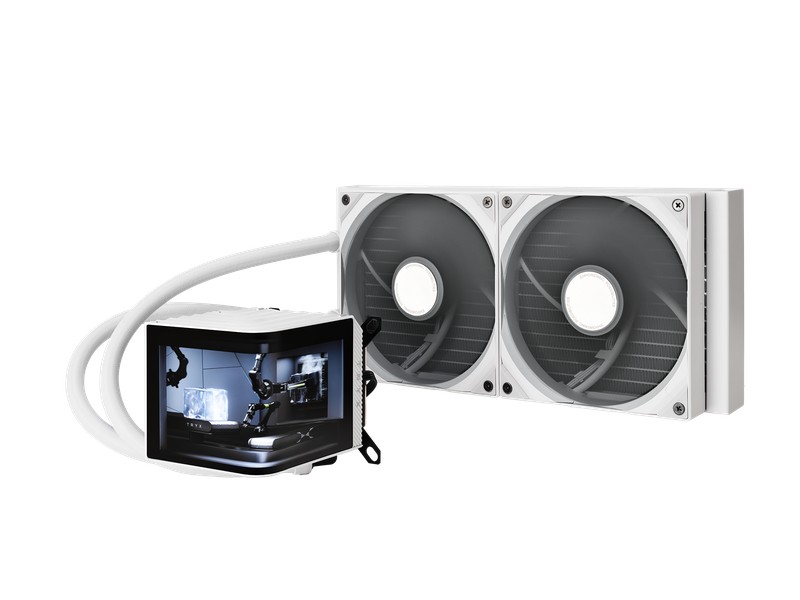 Tryx Panorama 280mm Aio Liquid Cooler Hvid Kabinet Blæser Geekd Dk
