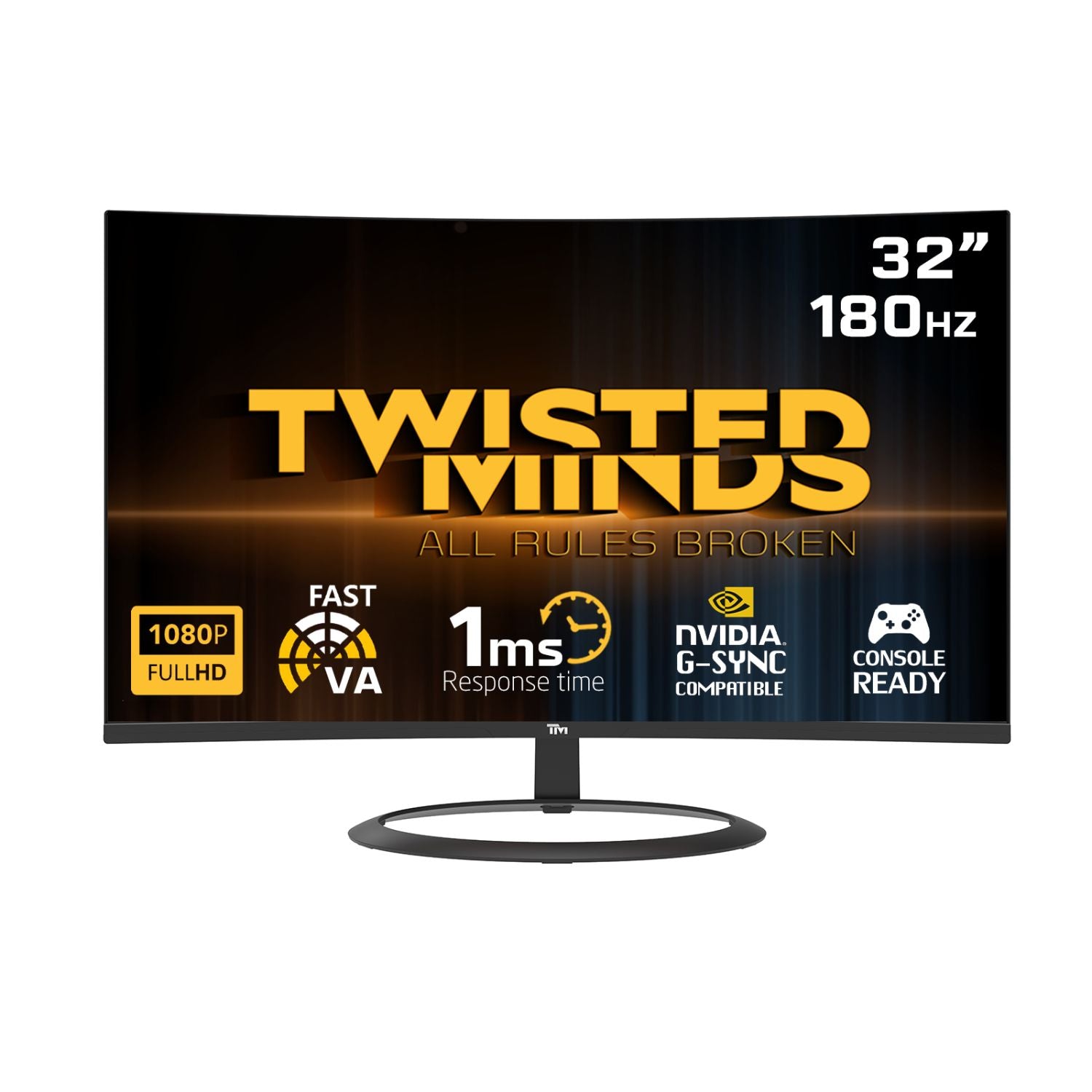 Twisted Minds Curve Gaming Monitor 32 Quot  Fhd 180hz Skærm Geekd Dk
