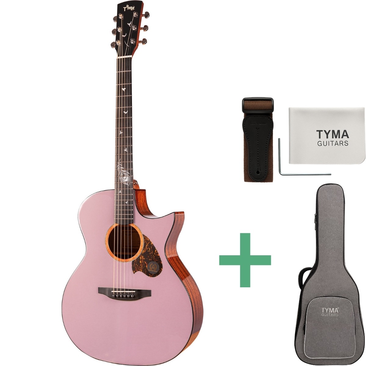 Tyma Tg5e Live Pk Western-guitar Pink