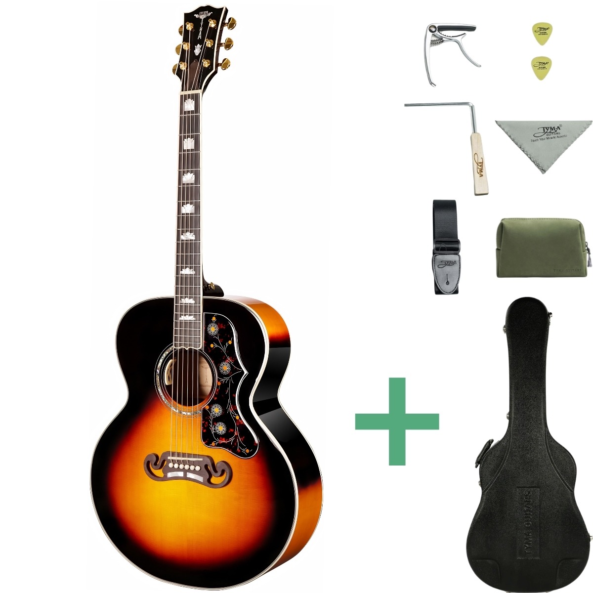 Tyma Tj-200e Western-guitar