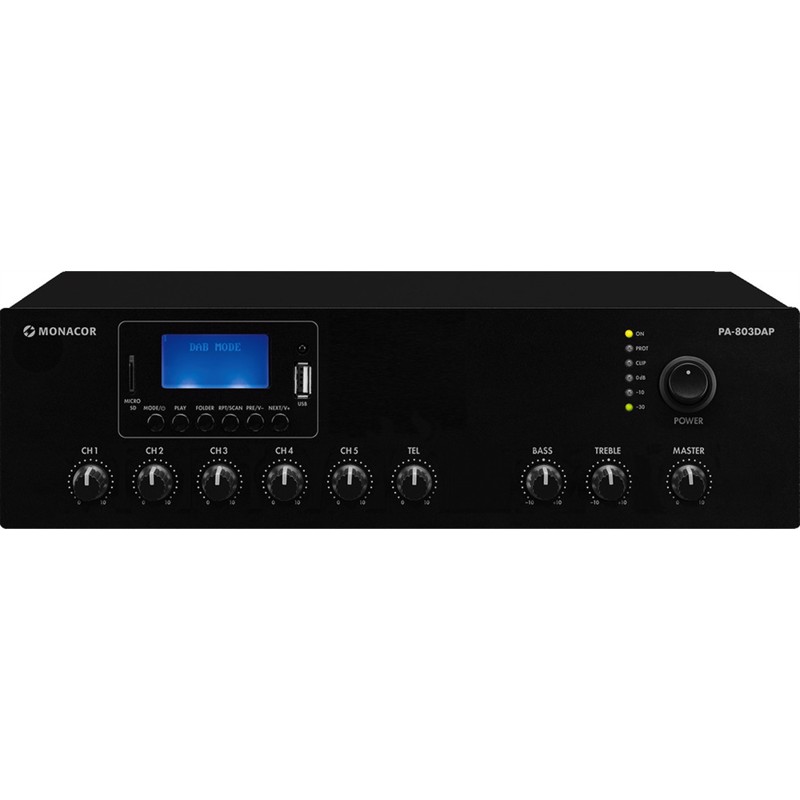 100v Forstærker 1x30w  Med Dab  Tuner Pa-803dap