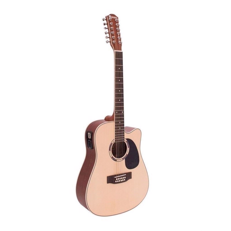 Western Guitar  12 Strenget  Dimavery Dr-612  Natur