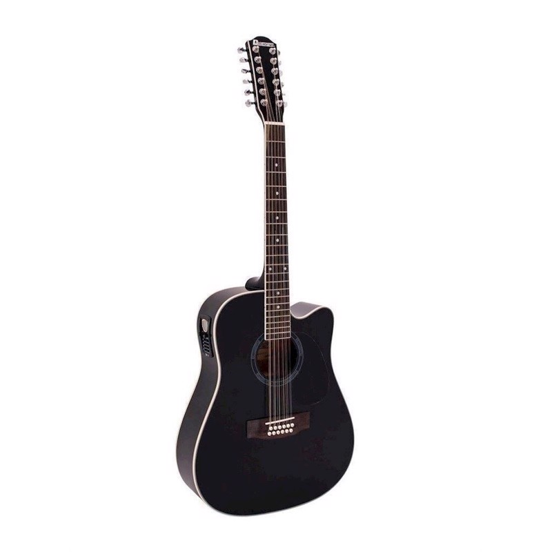 Western Guitar  12 Strenget  Dimavery Dr-612  Sort