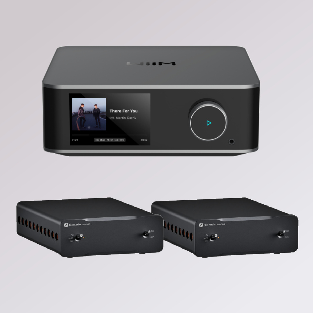 Wiim Ultra Og 2stk Fosi V3 Mono Forstærkere