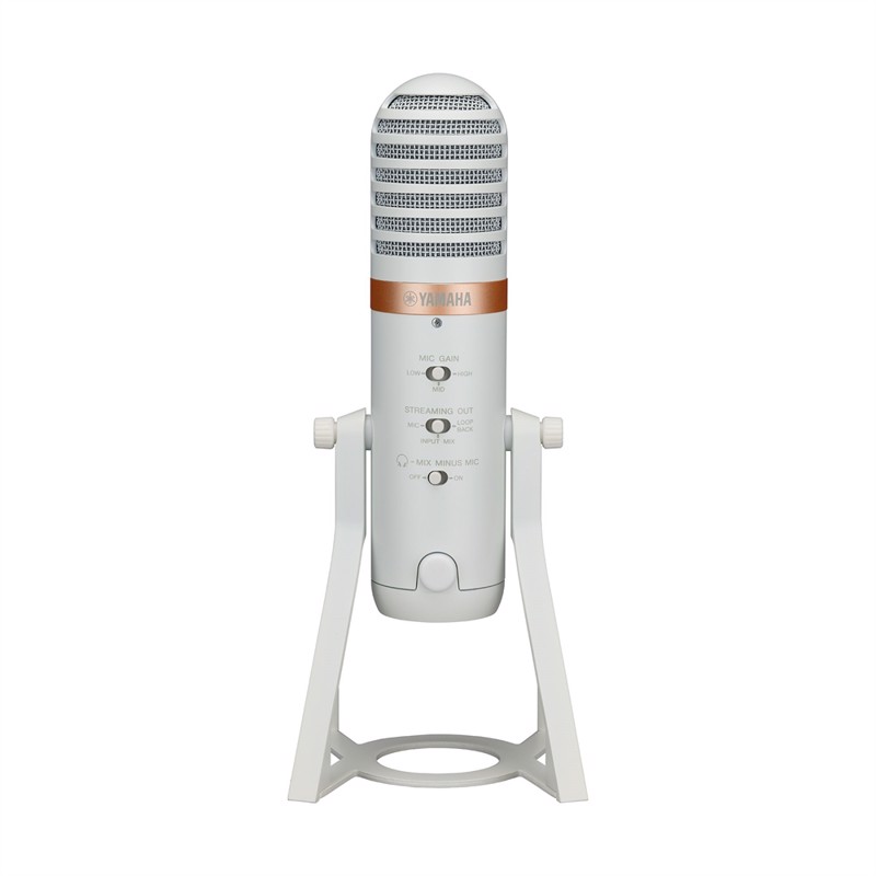 Yamaha Ag01 Live Streaming Usb-mikrofon Med Integreret Mixer  Software Inkluderet  Hvid
