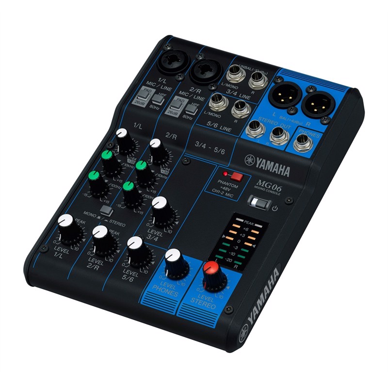 Yamaha Mg06 Mixer   Mic     Line Inputs    Mono     Stereo    Stereo