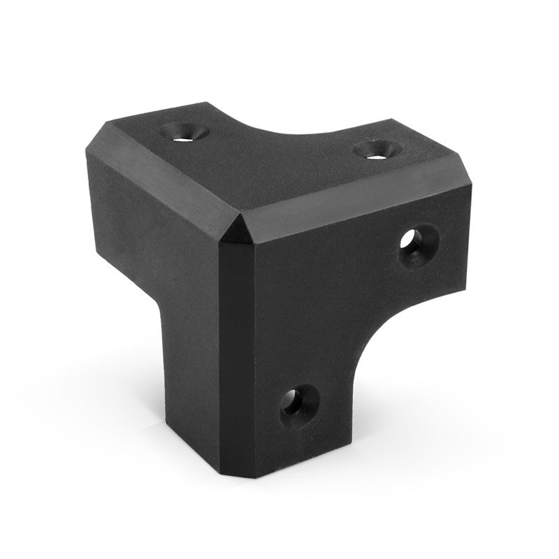 Adam Hall Hardware   318787 Black Plastic Cabinet Corner  45 Mm