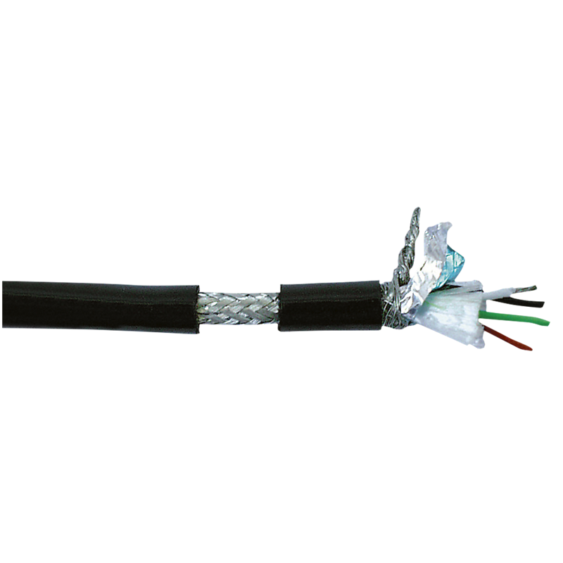 Dap Digi-quad Dmx Dmx Quad  -pin Digital Kabel 100   På Rulle Sort