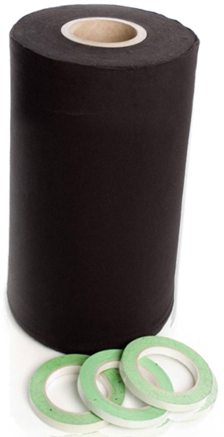 Deco-molton 160g På Rulle Til Scenepodier Inkl  Tape  Sort 40cm   60m