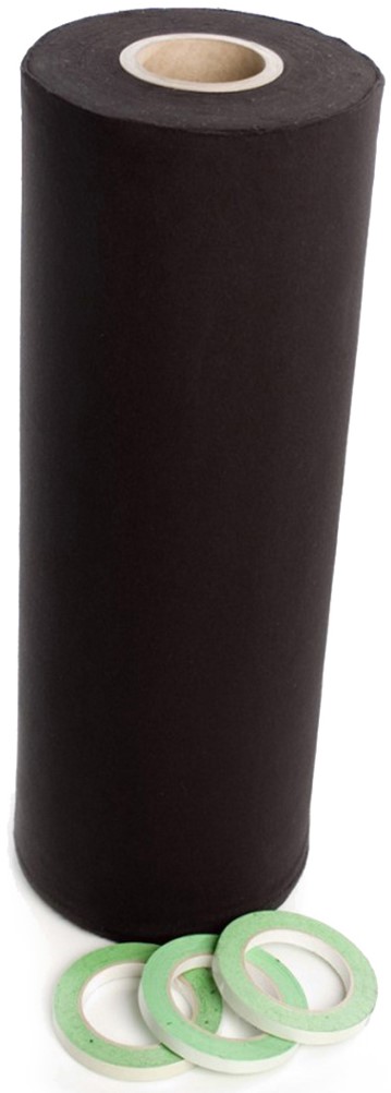 Deco-molton 160g På Rulle Til Scenepodier Inkl  Tape  Sort 60cm   60m