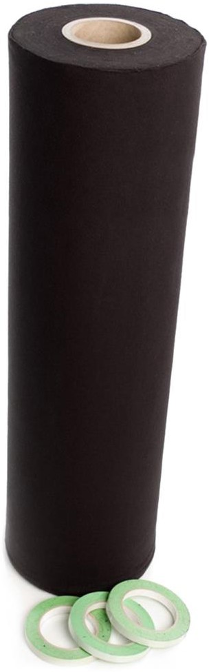 Deco-molton 160g På Rulle Til Scenepodier Inkl  Tape  Sort 80cm   60m