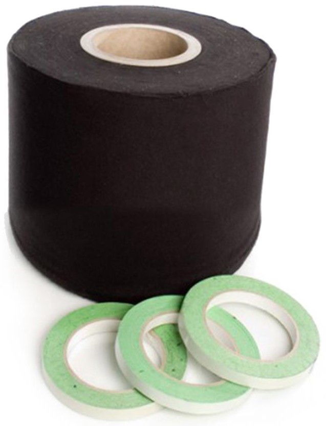 Deco-molton 160g På Rulle Til Scenepodier Inkl  Tape  Sort 20cm   60m