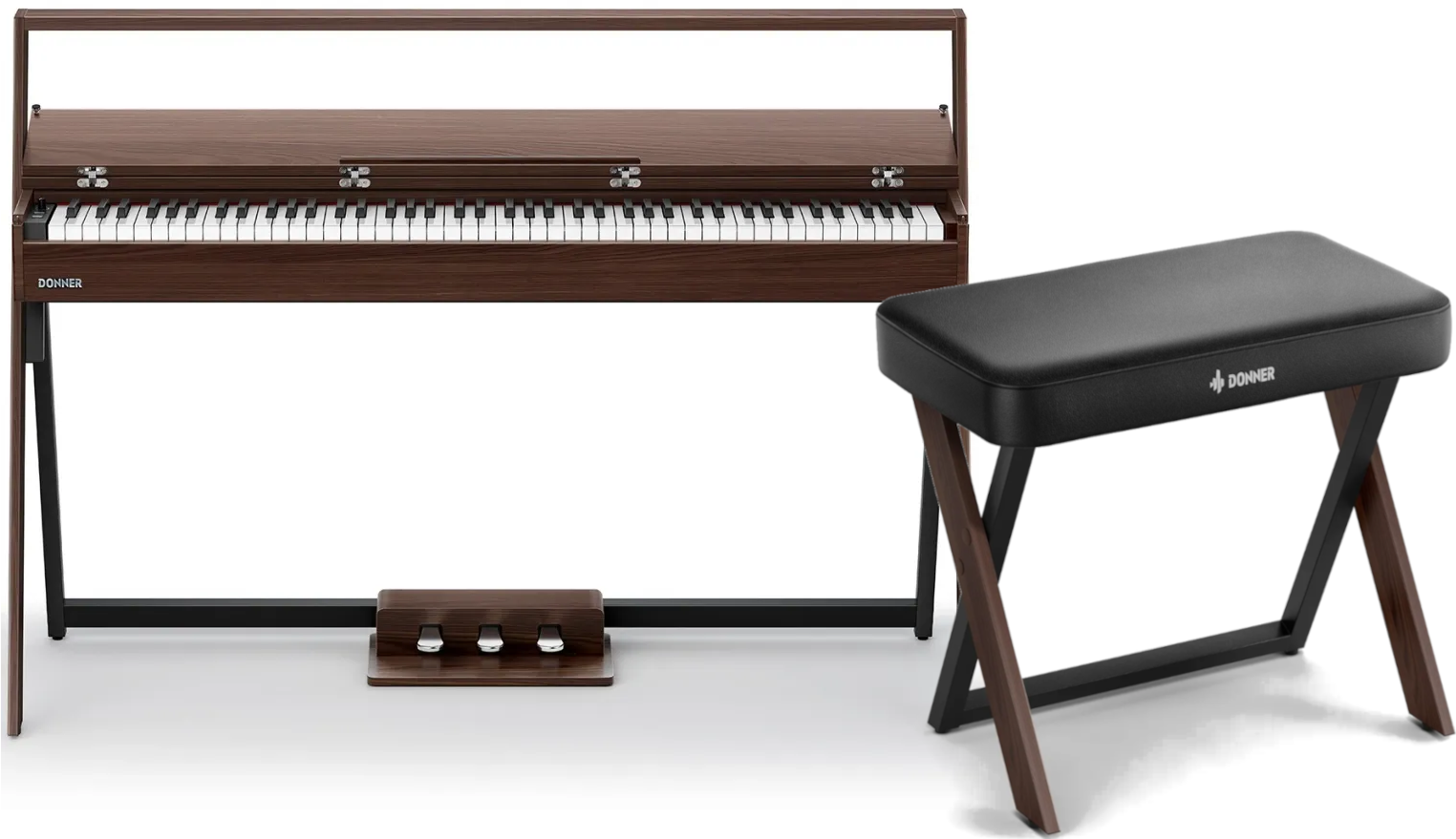 Donner Oura R300 El Klaver Bundle Valnød