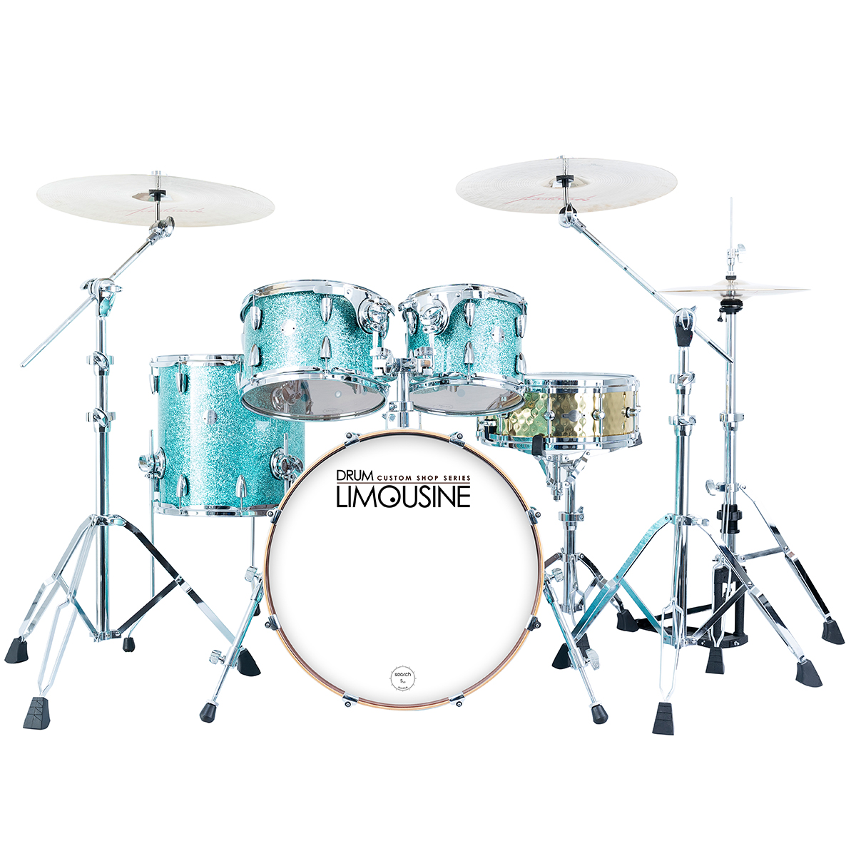 Drum Limousine Custom Shop 20 Ts Trommesæt Turquoise Sparkle
