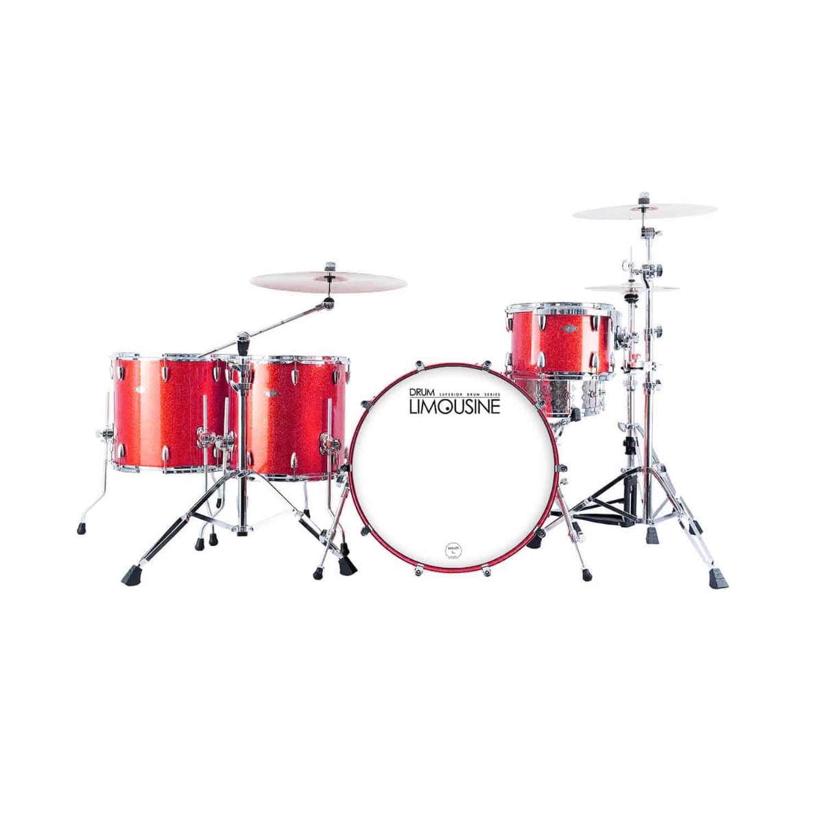 Drum Limousine Superior 24 Rs Trommesæt Red Sparkle