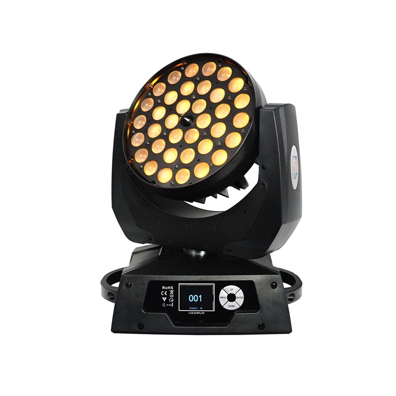 Fos Wash 600 Hex  36   18w Rgbwauv 6in1 Leds Zoom 15-60