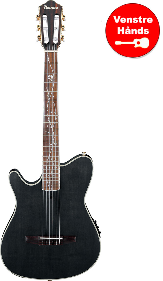 Ibanez Tod10nl-tkf Tim Henson Klassisk Thin Guitar Med Pickup Transparent Black Flat Venstrehånds